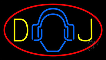 Dj Logo 5 Neon Sign