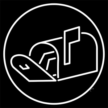 Mailbox Logo Neon Sign