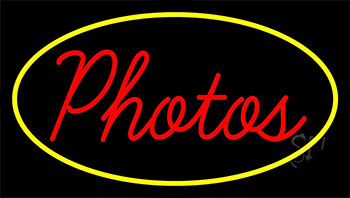 Red Cursive Photos With Neon Sign