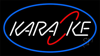 Blue Karaoke 2 Neon Sign
