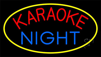 Karaoke Night Colorful 1 Neon Sign
