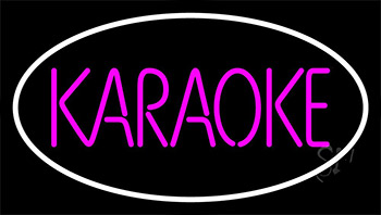 Pink Karaoke Block 2 Neon Sign