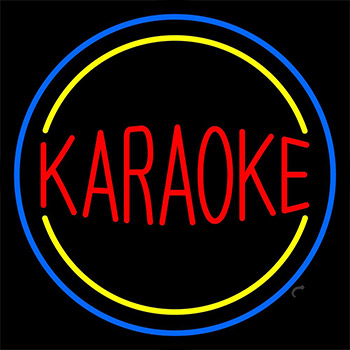 Red Karaoke Block 1 Neon Sign