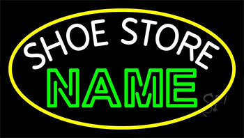 Custom White Shoe Store Neon Sign