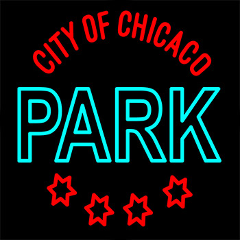 City Of Chicanco Park Neon Sign