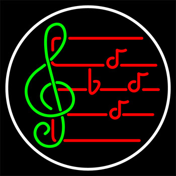 Music Note Neon Sign