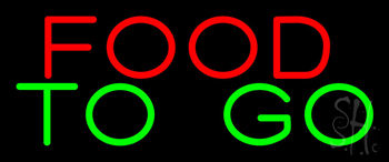 Red Food To Go Neon Sign