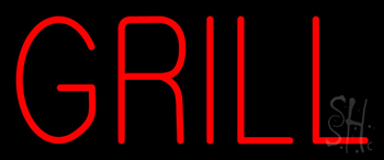 Red Grill Neon Sign