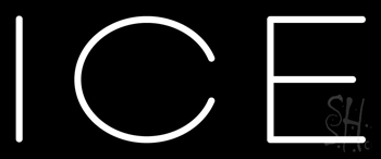 White Ice Neon Sign