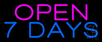 Open 7 Days Neon Sign