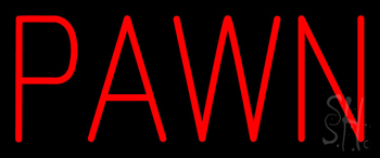 Red Pawn Neon Sign