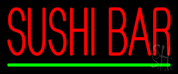 Red Sushi Bar Neon Sign