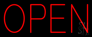 Block Open Neon Sign