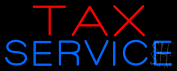 Tax Service Neon Sign