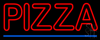 Double Stroke Pizza Neon Sign