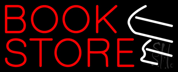 Red Book Store Logo Neon Sign