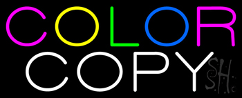 Color Copy Neon Sign