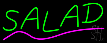 Green Salad With Pink Line Neon Sign