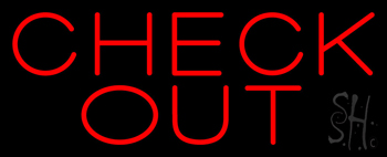 Block Red Neon Sign