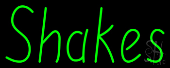 Green Shakes Neon Sign