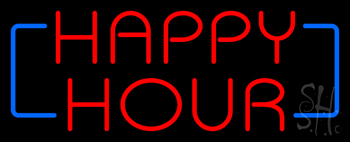 Happy Hour Neon Sign