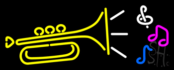 Trumpet Logo Neon Sign
