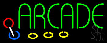 Green Arcade Neon Sign