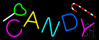 Candy Symbol Neon Sign