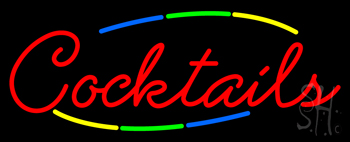 Multi Colored Cocktail Neon Sign