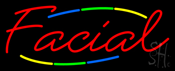 Deco Style Facial Neon Sign