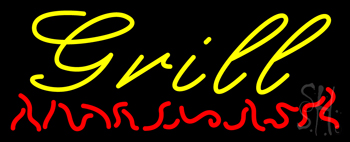 Yellow Grill Neon Sign