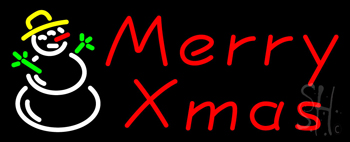 Red Merry Christmas Neon Sign