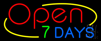 Open 7 Days Neon Sign