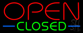 Open Closed Neon Sign