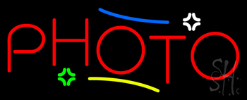 Red Photo Block Neon Sign