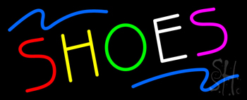 Multicolored Shoes Neon Sign