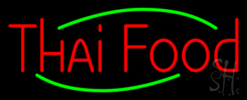 Red Thai Food Neon Sign
