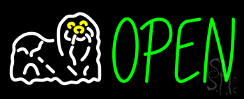 Grooming Open Neon Sign