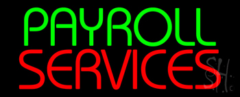 Payroll Services Neon Sign