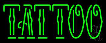 Green Tattoo Neon Sign