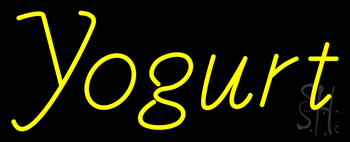 Yellow Yogurt Neon Sign