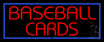 Baseball Cards Neon Sign