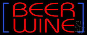 Red Beer Wine Neon Sign