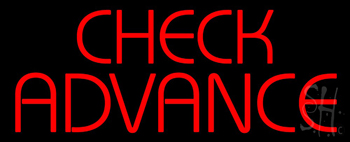Check Advance Neon Sign