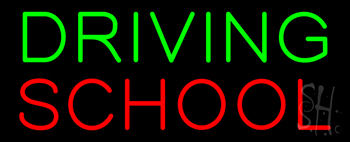Driving School Neon Sign
