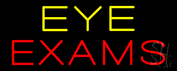 Yellow Eye Exam Neon Sign