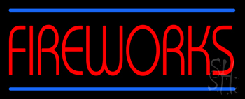 Fireworks Neon Sign