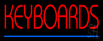 Keyboards Neon Sign