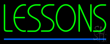Lessons Neon Sign