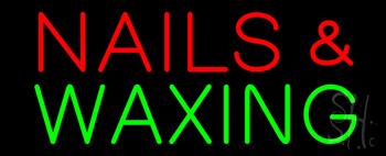 Red Nails And Green Waxing Neon Sign